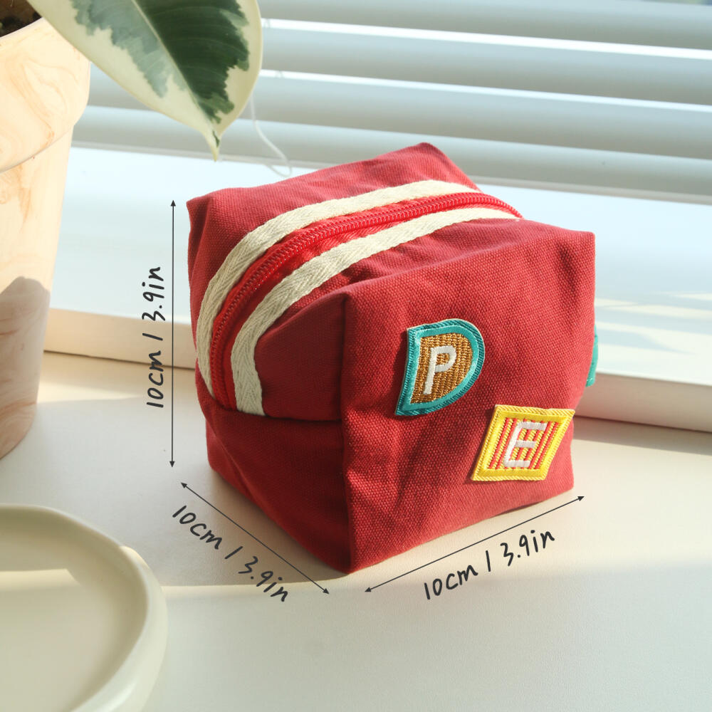 Dompet Kanvas Mini Bordir Inis - Embroidery Alphabet ulasan dan harga