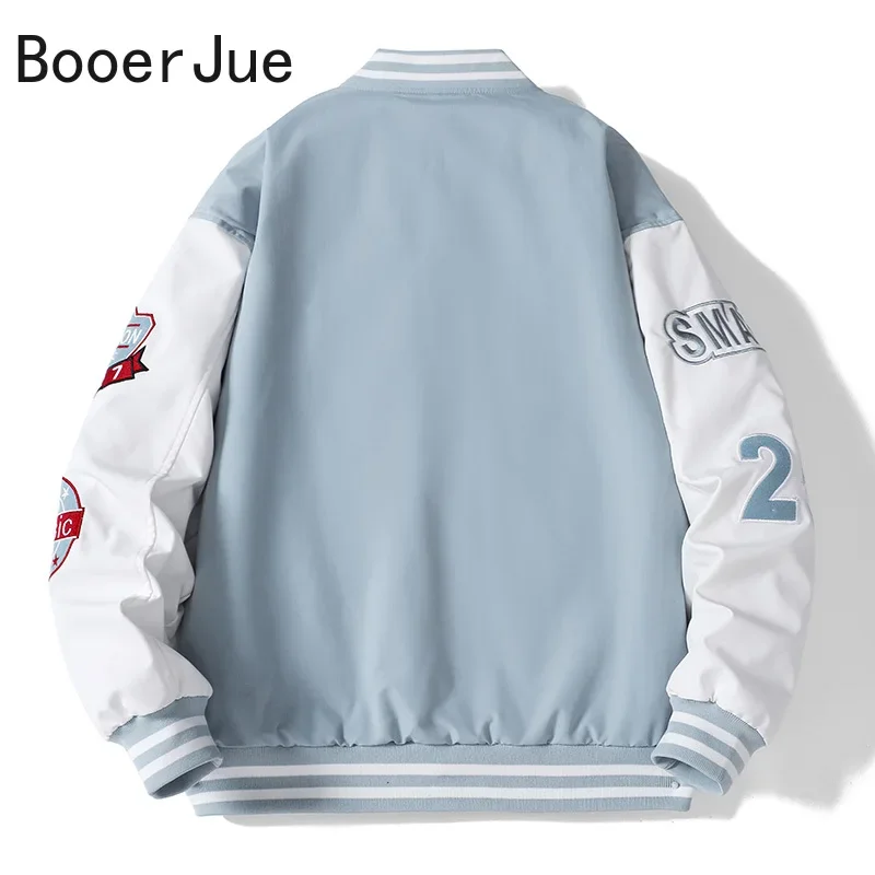 Jaket Bomber bisbol Pria Wanit - Embroidery Letter N ulasan dan harga