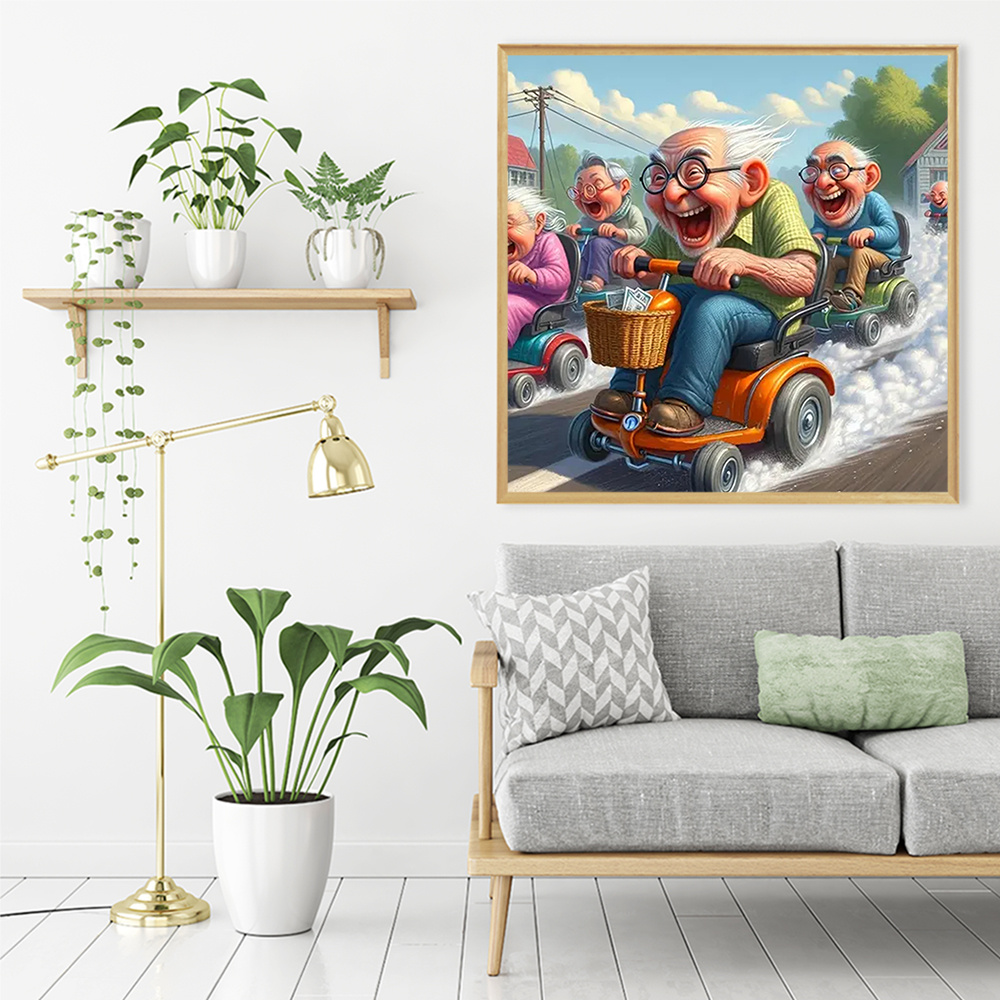 Momoart 5D DIY Berlian mosaik  - Embroidery X Stitch ulasan dan harga