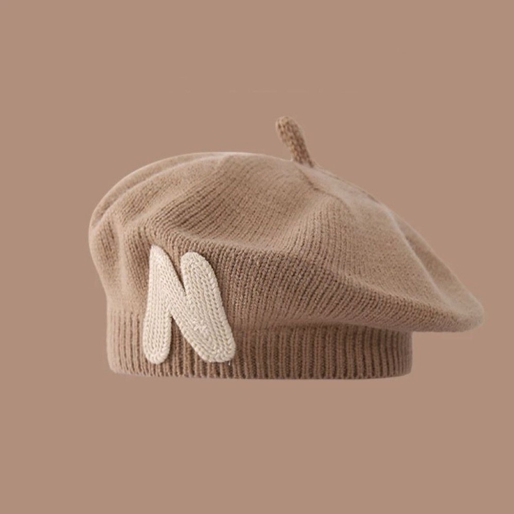 Topi Baret Balita Bordir Huruf - Embroidery Letter N ulasan dan harga