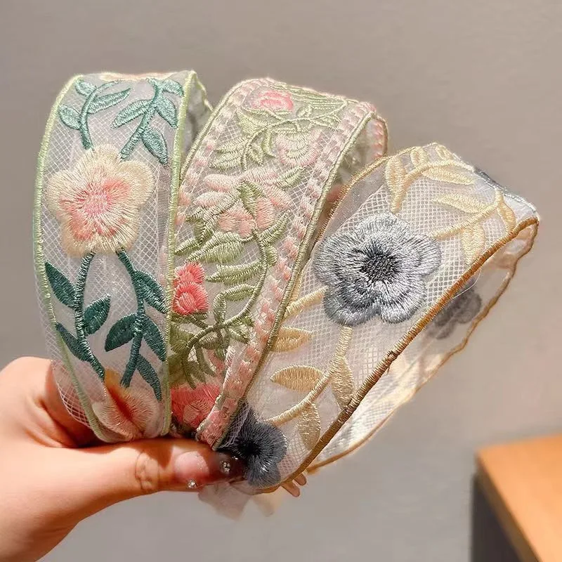 1/3 Buah Ikat Rambut Bunga Bor - Embroidery Hooping ulasan dan harga