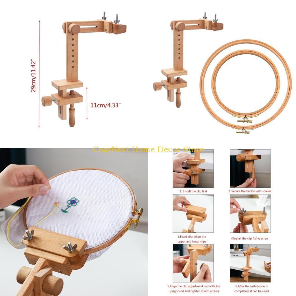 92MF Dudukan Bordir Dapat Dise - Embroidery Hoop Stand ulasan dan harga