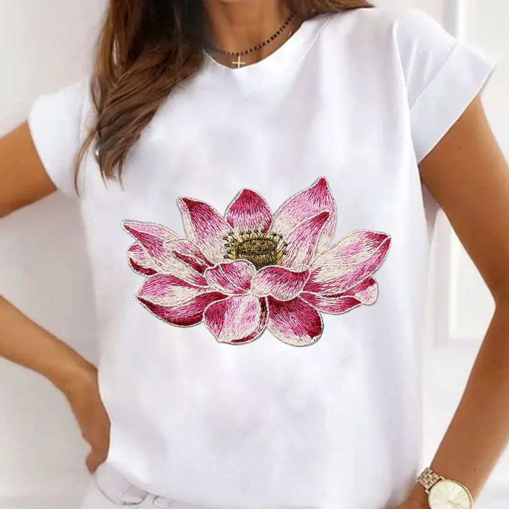 Patch bunga Lotus lembut Akses - Embroidery Flower Pattern ulasan dan harga