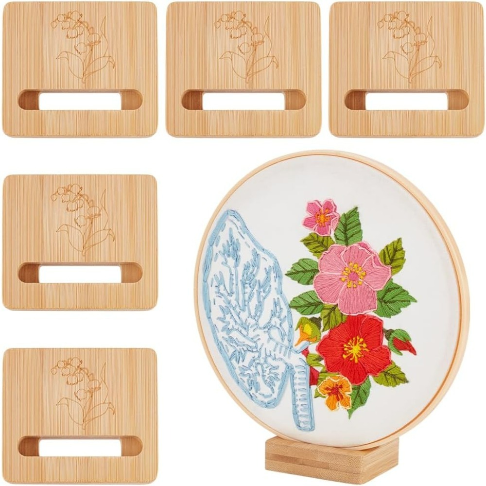 6 Buah Penyangga Kerajinan Bor - Embroidery Hoop Stand ulasan dan harga