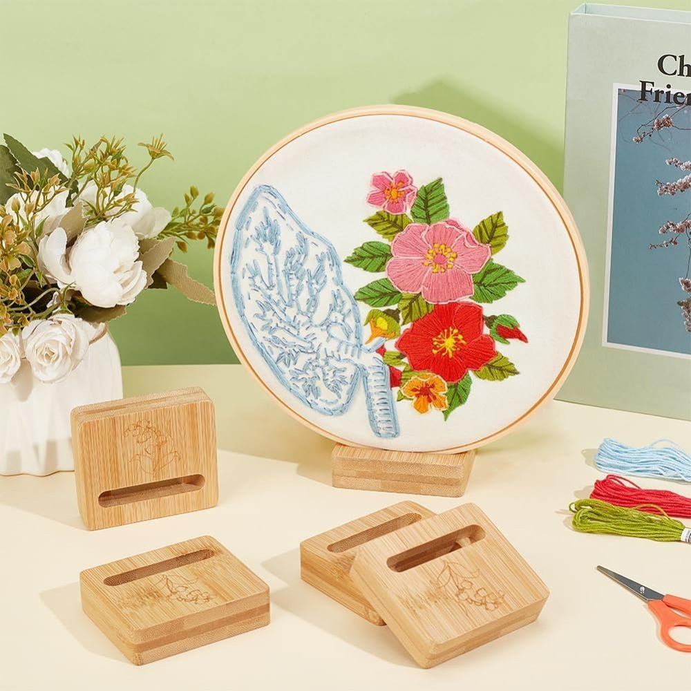 6 Buah Penyangga Kerajinan Bor - Embroidery Hoop Stand ulasan dan harga