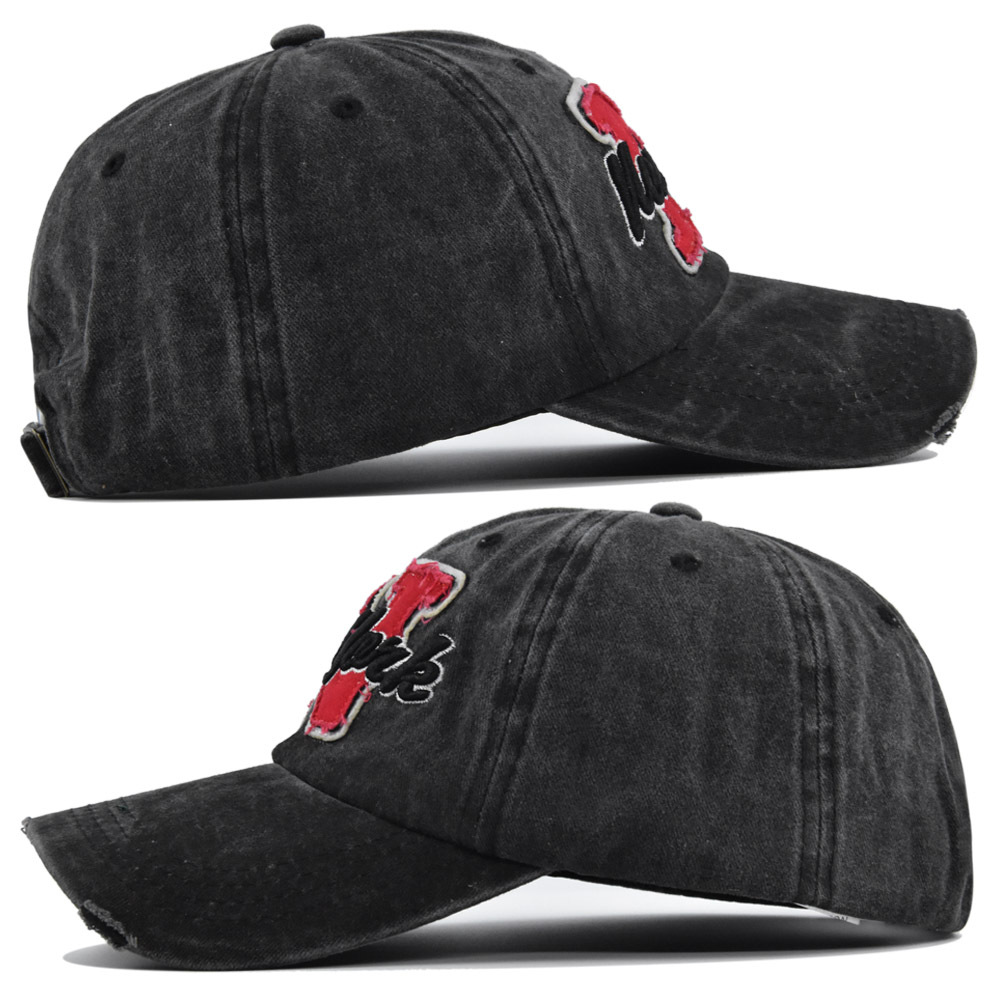 Topi Baseball Vintage Washed u - Embroidery Letter N ulasan dan harga